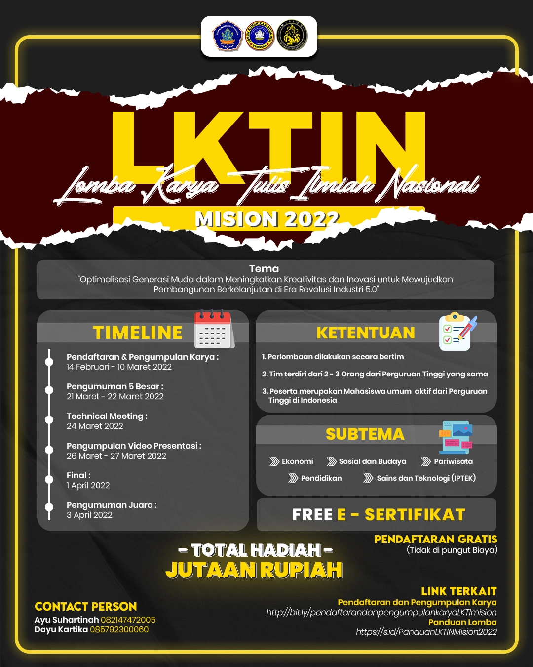 Lomba Karya Tulis Ilmiah Nasional Planbe Id